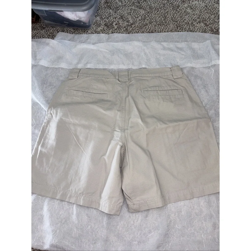 Savane Shorts Mens 36 Stone Cargo Safari Utility Stretch Waist Flat Front